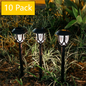 10pcs Solar LED Lawn Lights with Water Ripple Design
