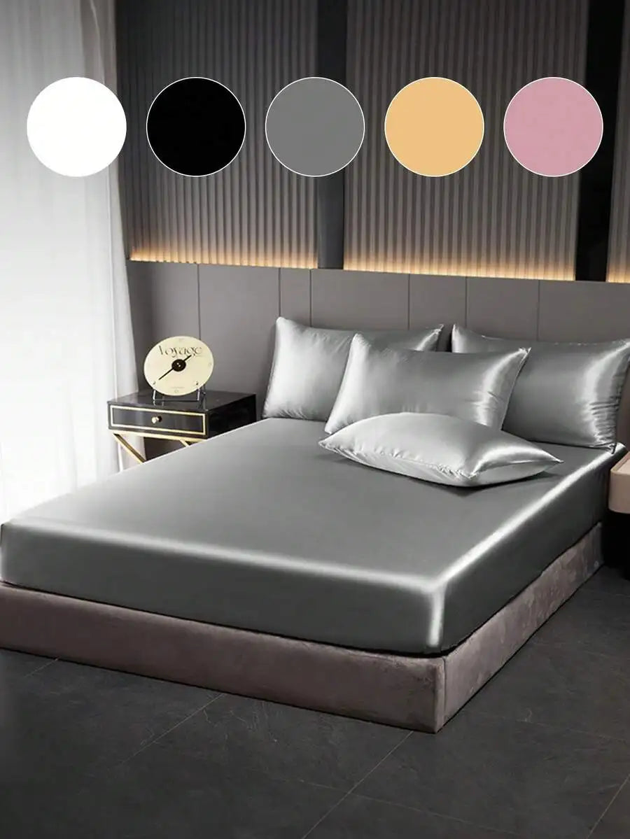 1pc Satin Fitted Sheet