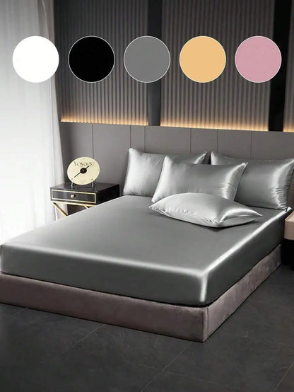 1pc Satin Fitted Sheet