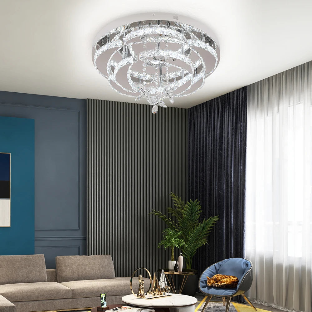 Luxury K9 Crystal Chandelier Modern Ceiling Lamp