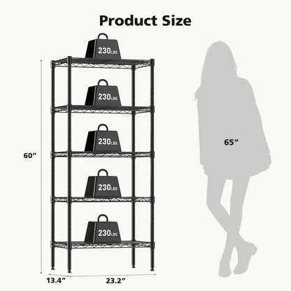 3-5 Tier Metal Wire Storage Shelves