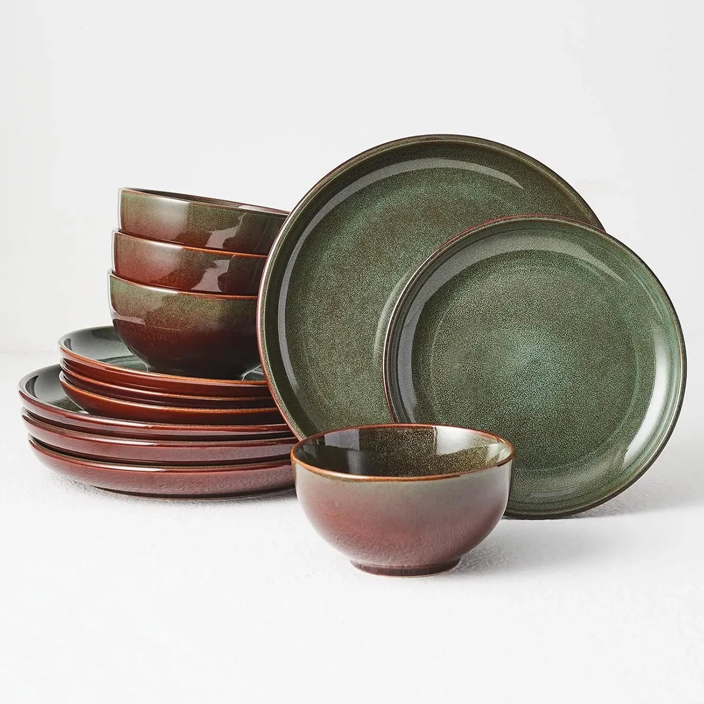 Stoneware Dinnerware Sets Service for 4, 12 pcs