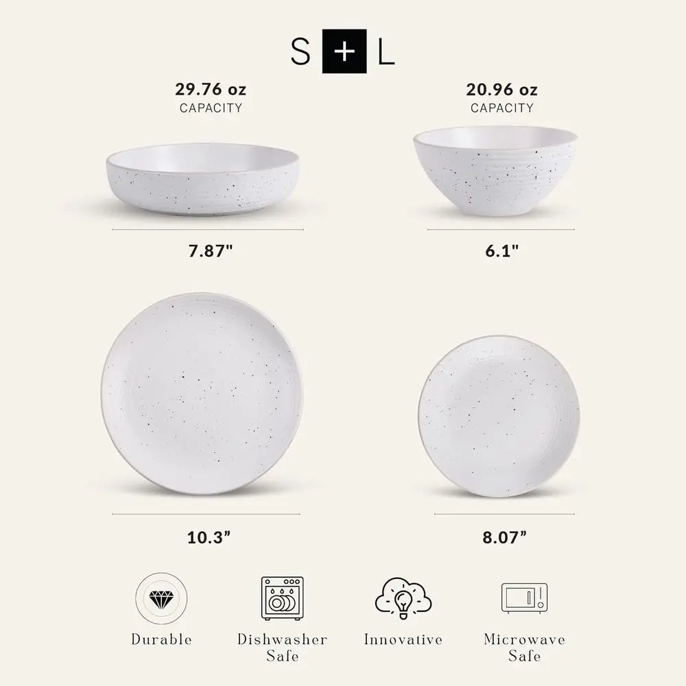 32-piece Round Dinnerware Set