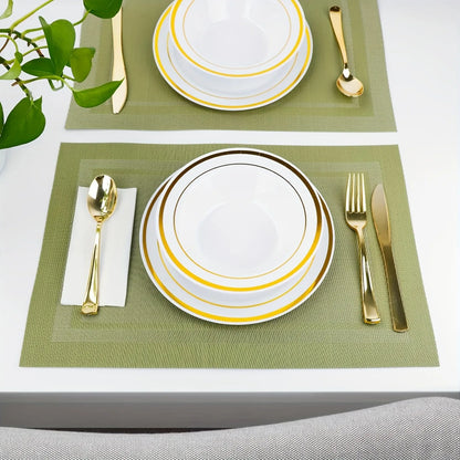 2/4pcs Green Placemat, Kitchen Table Mats