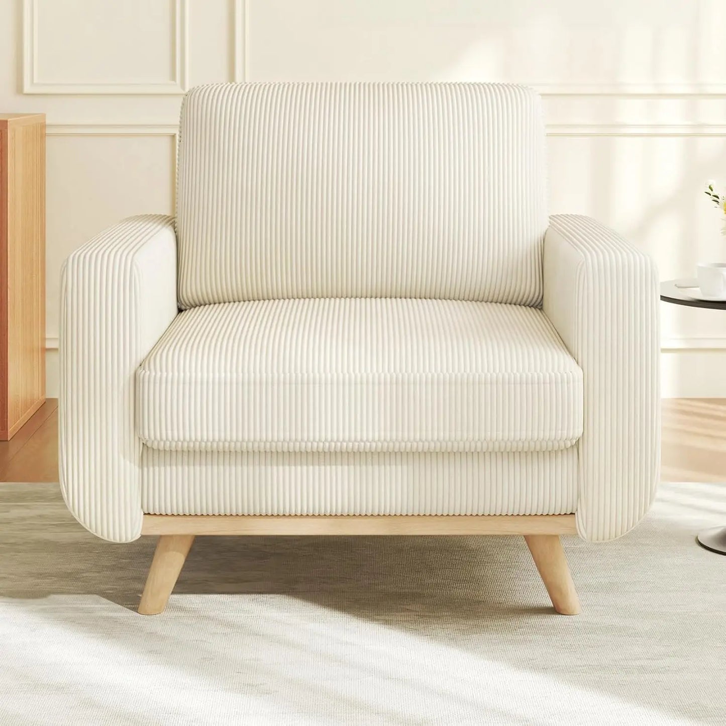 38.5" Accent, Upholstered Armchair with Deep Seat