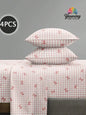 4-Piece Floral Microfiber Bedding Set