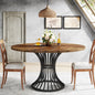 Round Dining Table for 4-6 People, 47-Inch
