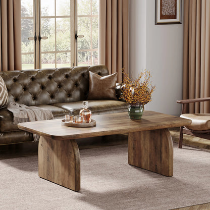 Farmhouse Rectangular Coffee Table, 47.24-Inch