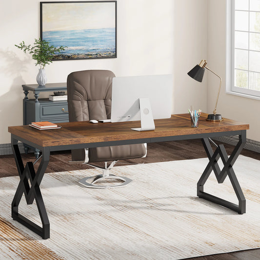 Tribesigns 63" Large Industrial Executive Desk