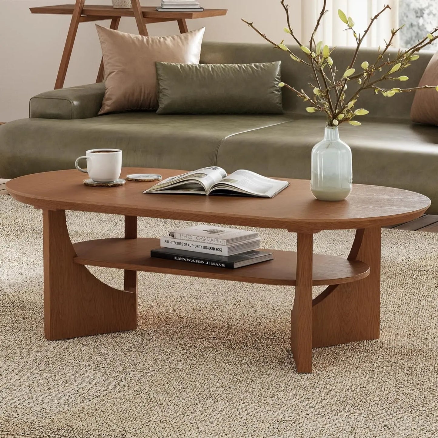 Mid Century Modern Coffee Table,47"