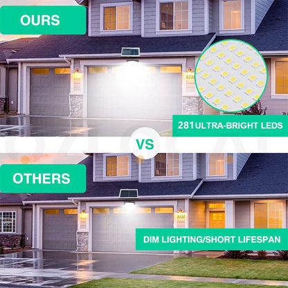 2PCS Solar Flood Light Outdoor