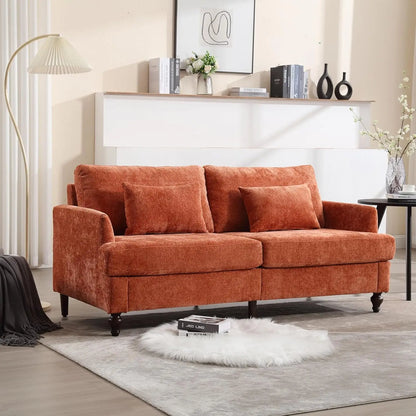 70 inch Loveseat Sofa, with Wood Legs