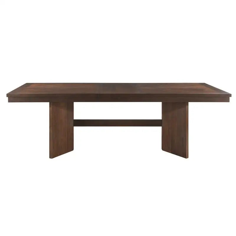 Modern Walnut Finish Dining Set 7pc