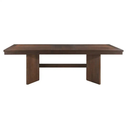 Modern Walnut Finish Dining Set 7pc