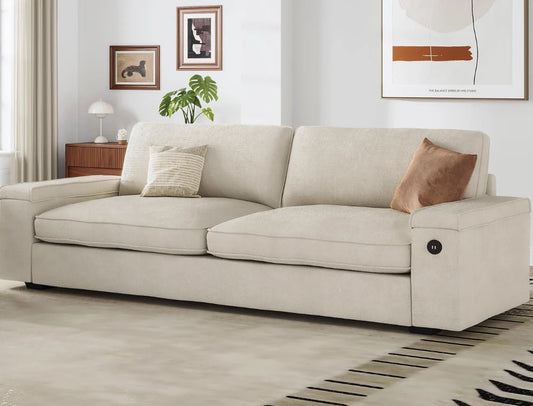 Modern Sofas Couches, with Storage and 2 USB Charger Ports