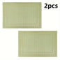 2/4pcs Green Placemat, Kitchen Table Mats