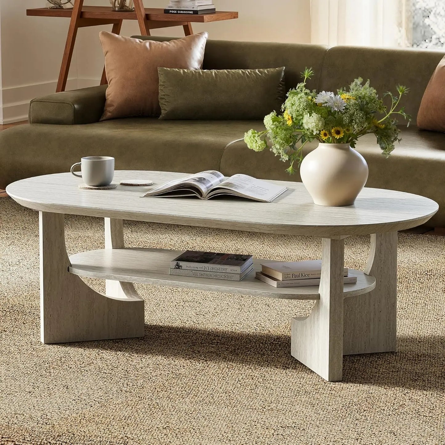 Mid Century Modern Coffee Table,47"