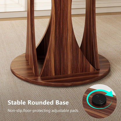 Round Dining Table for 4-6, Kitchen Table