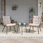 Outdoor Bistro Set, Small Patio Furniture Set with Coffee Table