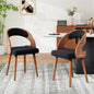 Modern Wood Dining Chairs Set of 4 Upholstered