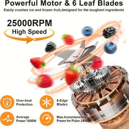 2400W Heating Professional Blender 25000 RPM