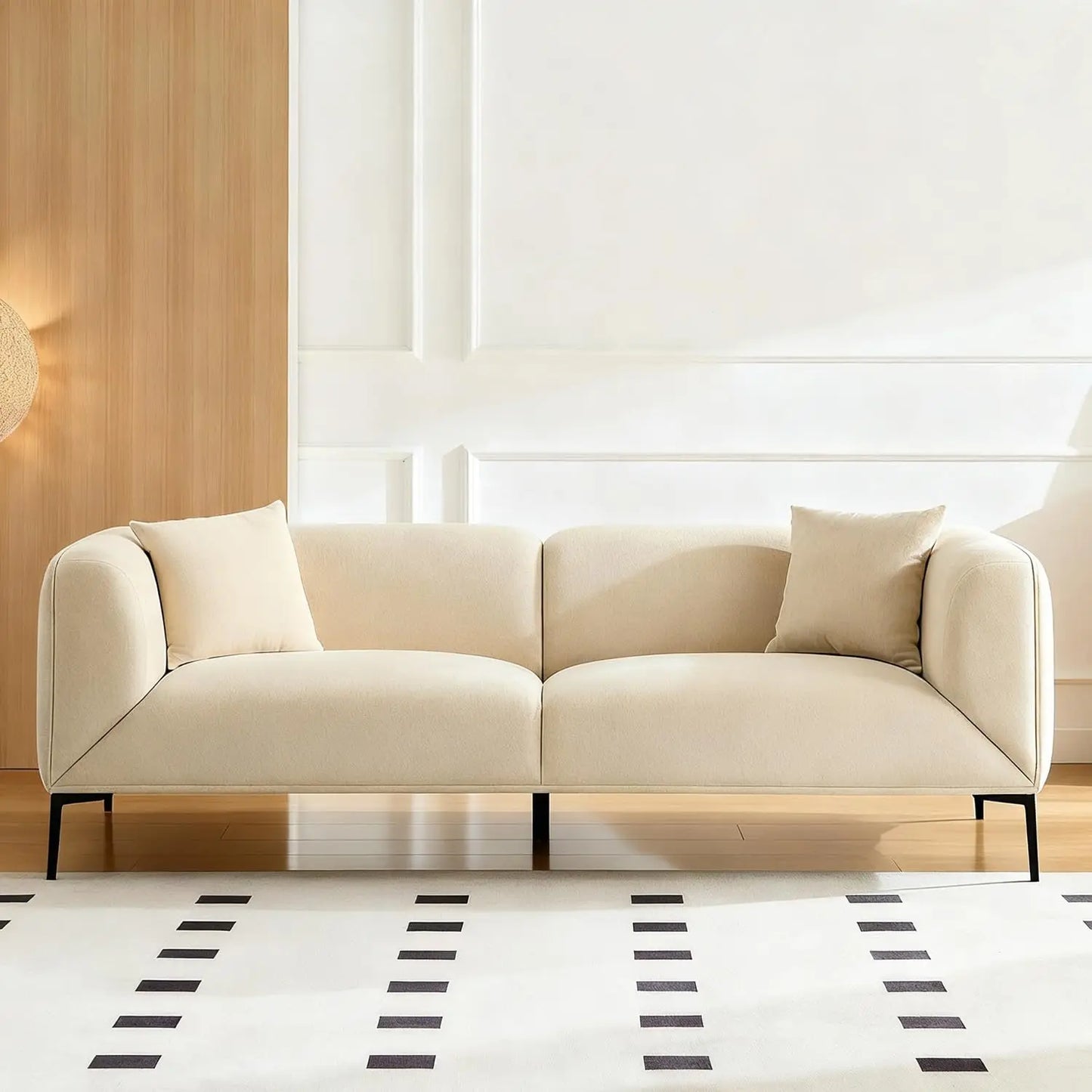 82.7" Modern Couch Upholstered Boucle Sofa