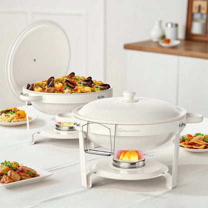 White Chafing Dishes for Buffet