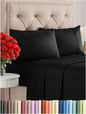 4PCS Cooling Luxury Bedding Set, Embroidered Pillowcases