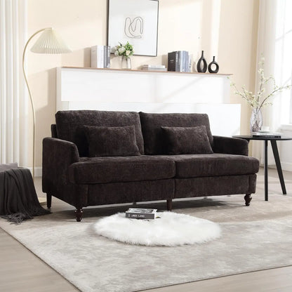 70 inch Loveseat Sofa, with Wood Legs