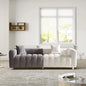 87.4'' Modern 3-Seater Sofa Bubble Couch, Velvet