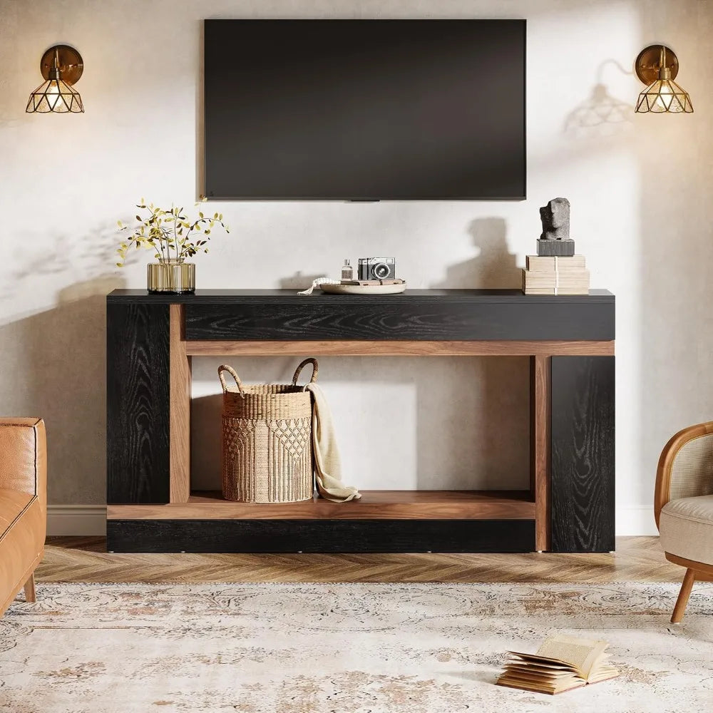 63-Inch Long Console Table for Entryway & Hallway