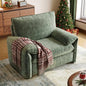 Oversized Accent Chair, 41 Inch Chenille Fabric Armchair