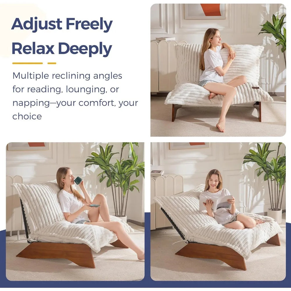 Adjustable Chair, 3-Position Upholstered Accent Chair
