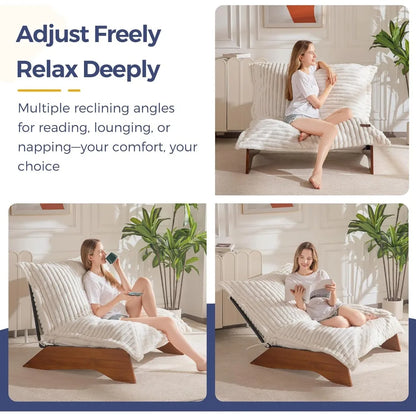 Adjustable Chair, 3-Position Upholstered Accent Chair