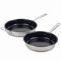 5-Ply Nonstick Stainless Steel Frying Pan