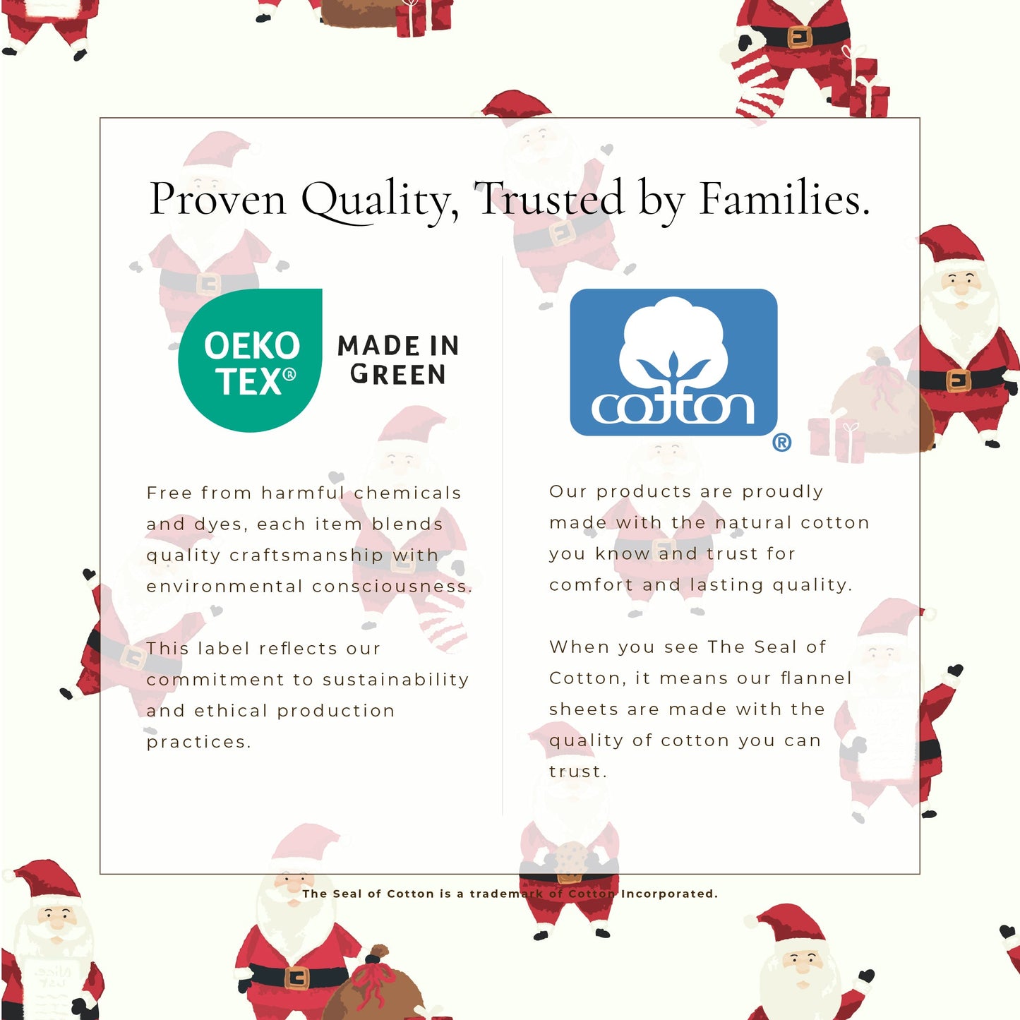 Turkish Cotton Christmas Flannel Sheet Set - Whittaker Collection