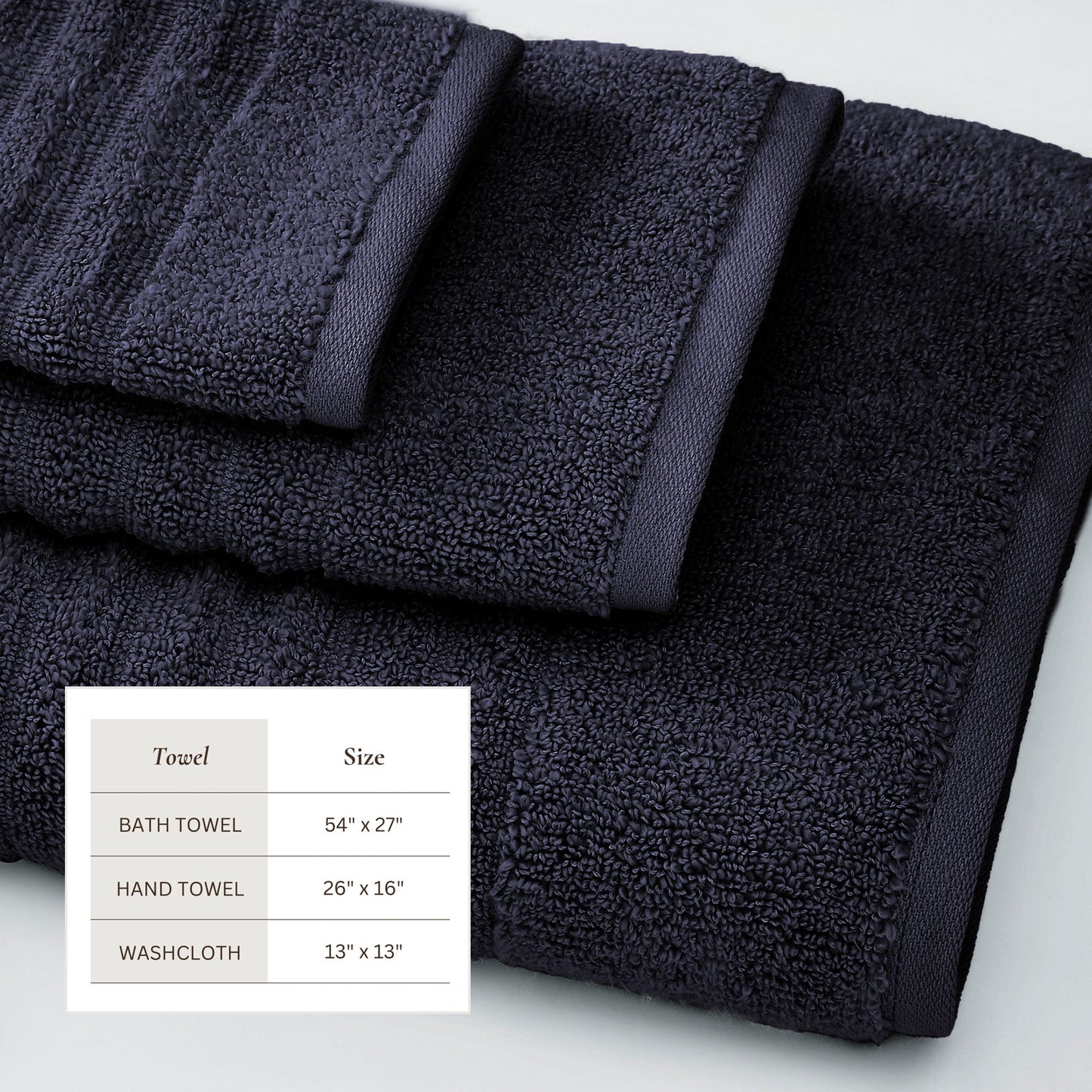 Luxury Combed Cotton Bath Towel Set - Karina Collection