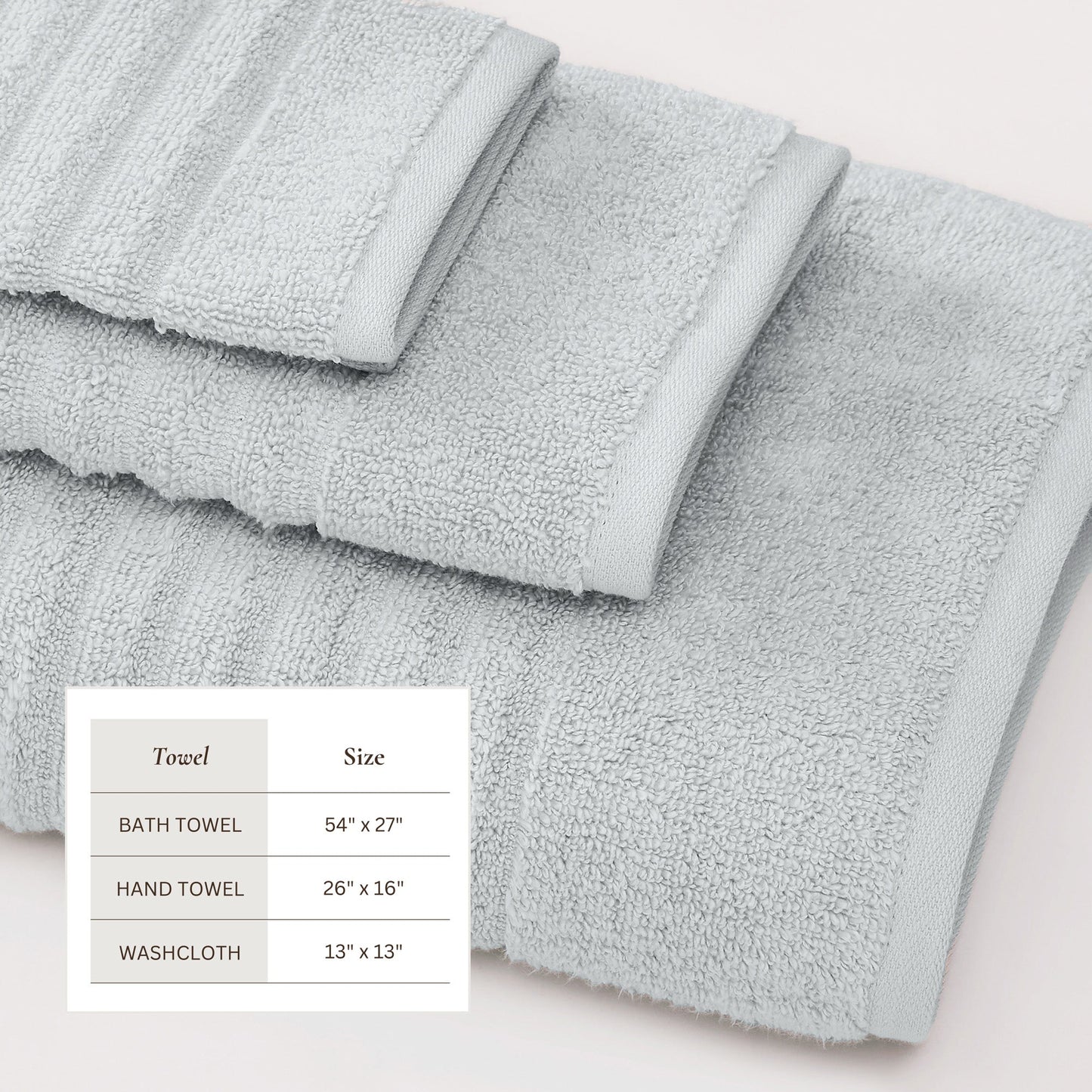 Luxury Combed Cotton Bath Towel Set - Karina Collection