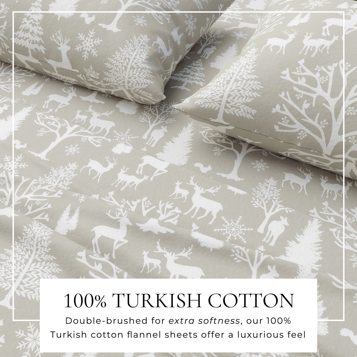 Turkish Cotton Flannel Sheet - Lakeview Collection