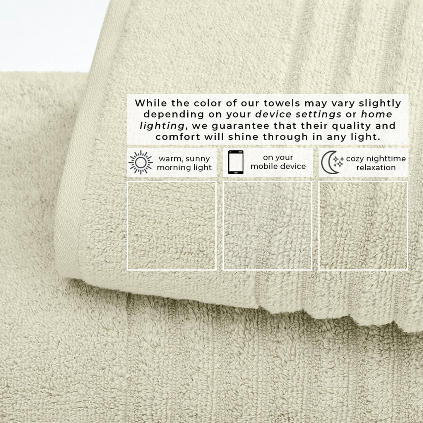Luxury Combed Cotton Bath Towel Set - Karina Collection