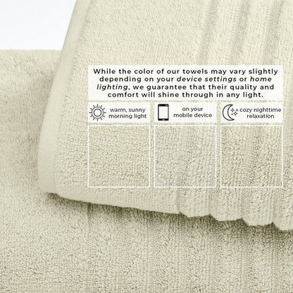 Luxury Combed Cotton Bath Towel Set - Karina Collection