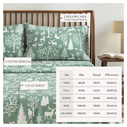 Turkish Cotton Flannel Sheet - Lakeview Collection