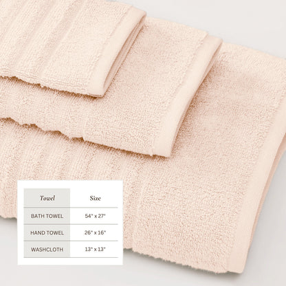Luxury Combed Cotton Bath Towel Set - Karina Collection