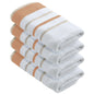 Decorative Cotton Stripe Bath Towel Set - Noelle Collection