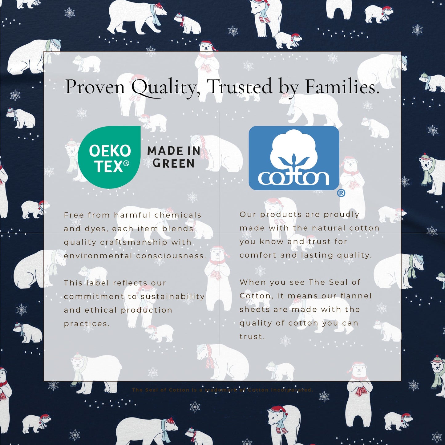 Turkish Cotton Christmas Flannel Sheet Set - Whittaker Collection