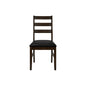 Dining Chair, Dining Room, Side, Upholstered, Transitional (Set of 2) - Black