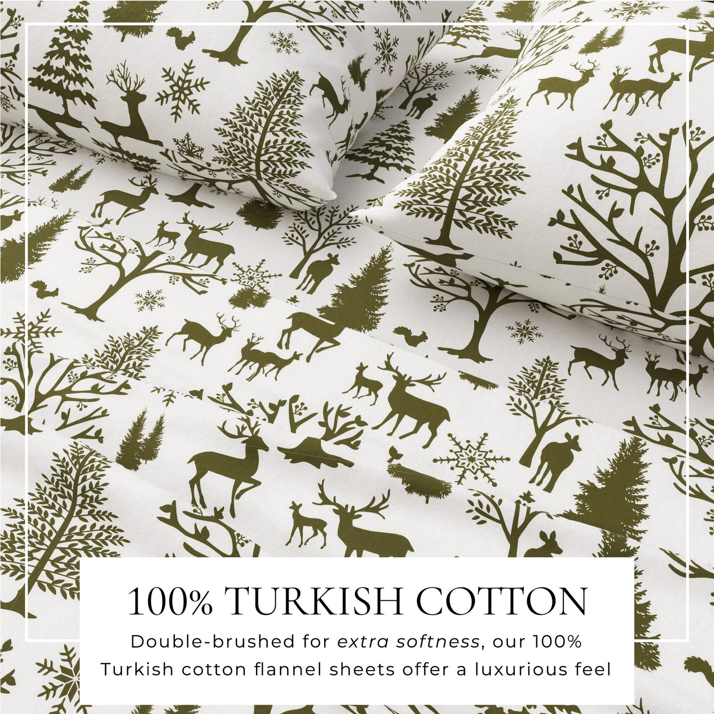 Turkish Cotton Flannel Sheet - Lakeview Collection