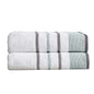 Decorative Cotton Stripe Bath Towel Set - Noelle Collection