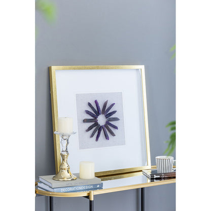 Grace Purple Agate Shadow Boxes Wall Art Set of 2 - Multicolor