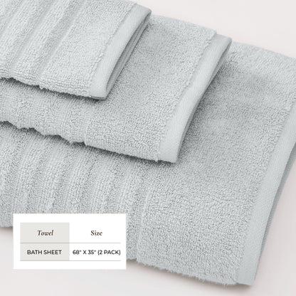 Luxury Combed Cotton Bath Towel Set - Karina Collection